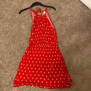 Old Navy Red Boat Halter Dress
